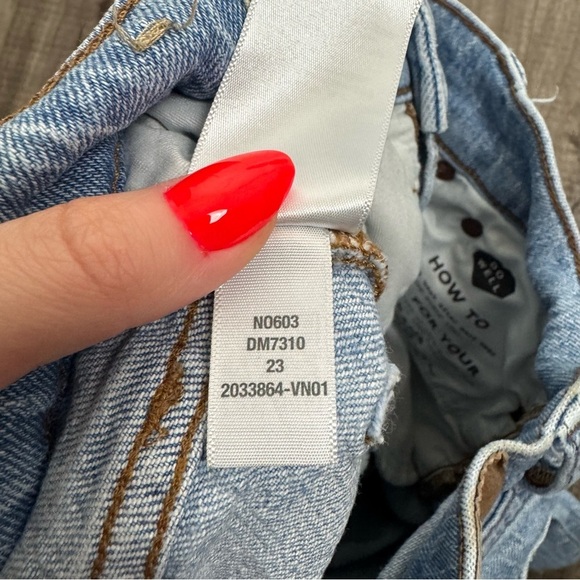 Madewell The Perfect Vintage Wide-Leg Crop Jean Altoona Wash Cotton Blend Sz 23 - Picture 6 of 7